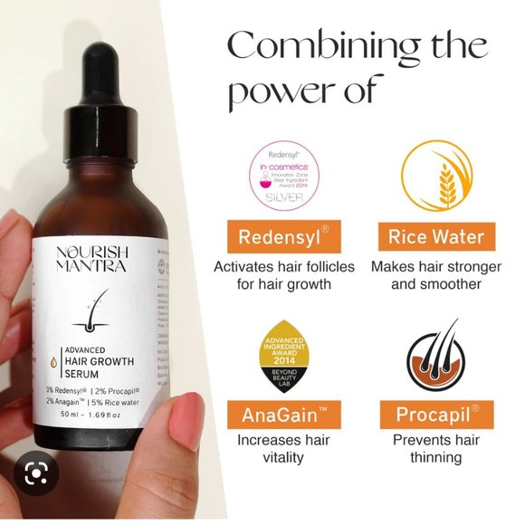 NWT 🛍 Nourish Mantra Advanced Hair Growth Serum - Picture 2 of 11